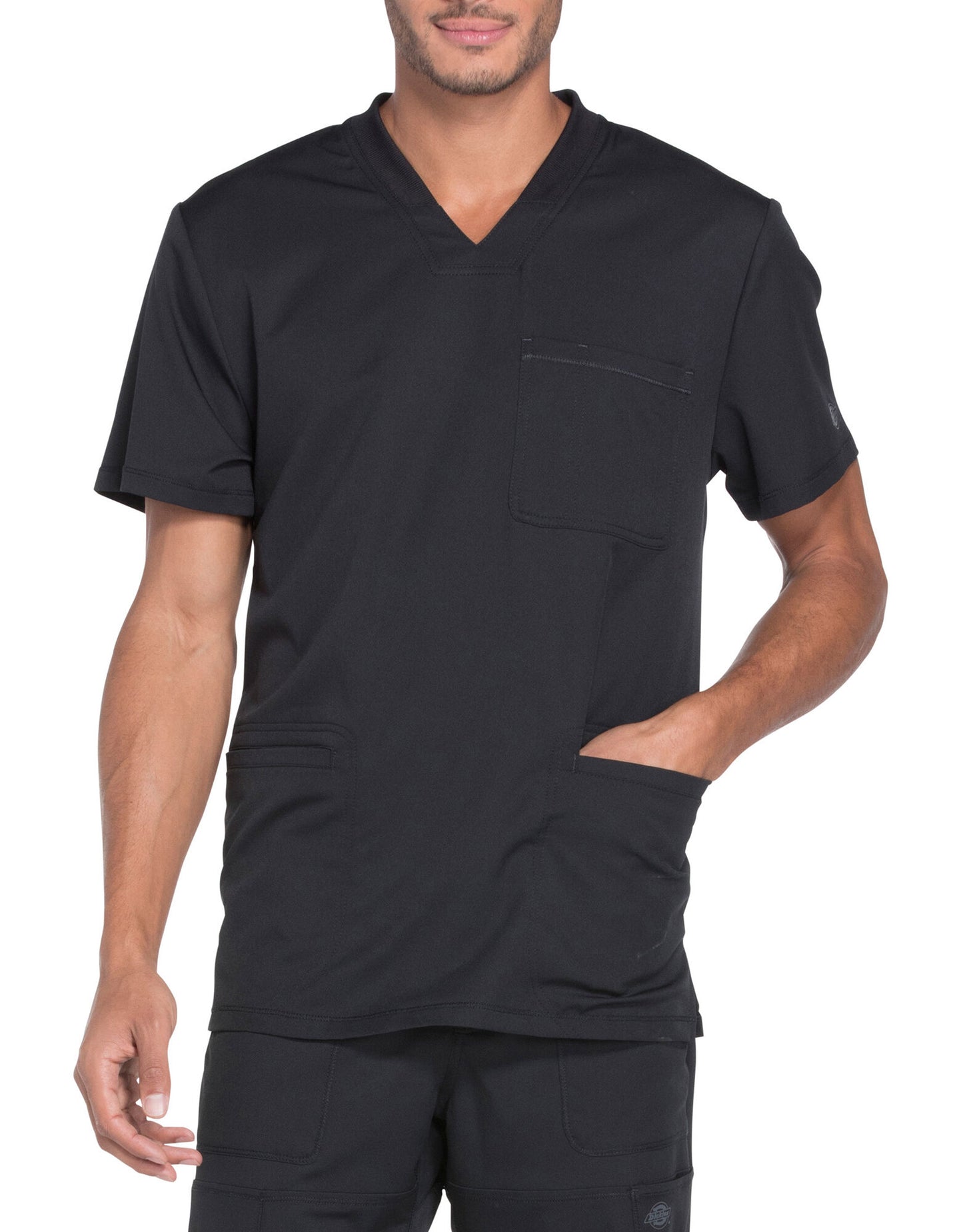 Camisa Médica Dynamix con Cuello en V para Hombre