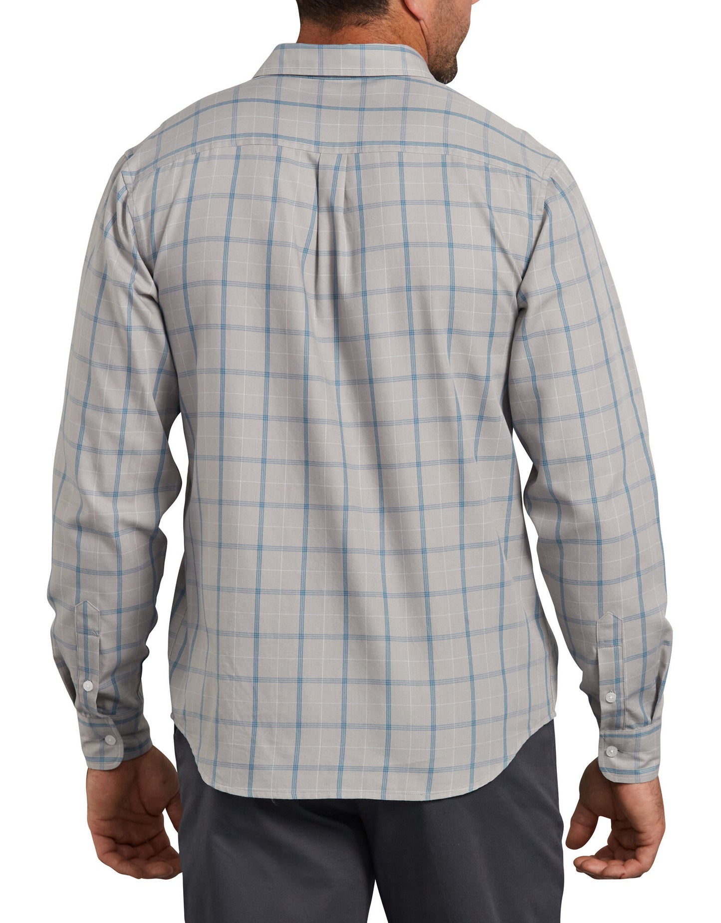 Dickies X-Series Modern Fit Long Sleeve Yarn Dyed Plaid Shirt