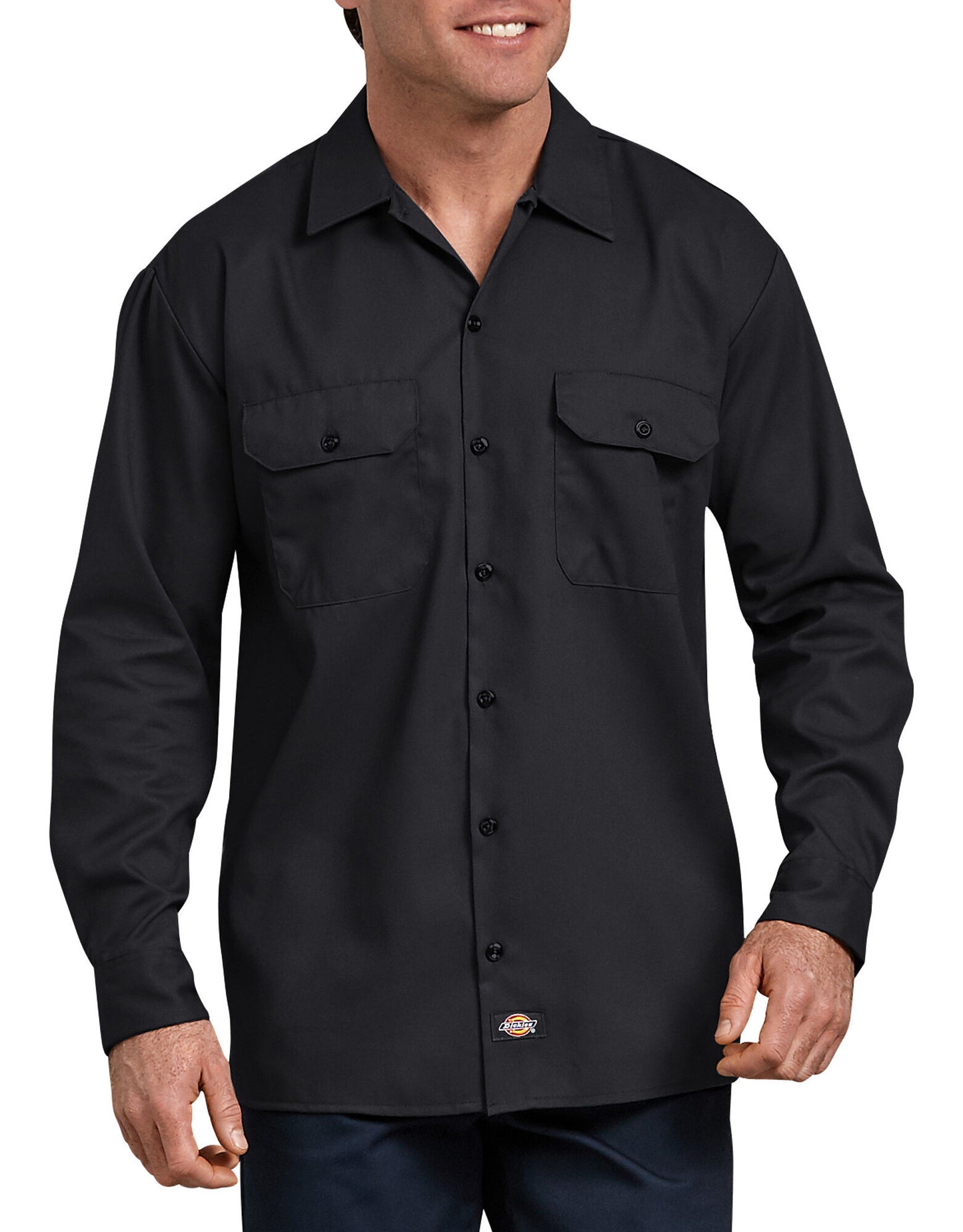 FLEX Relaxed Fit Long Sleeve Twill Work Shirt