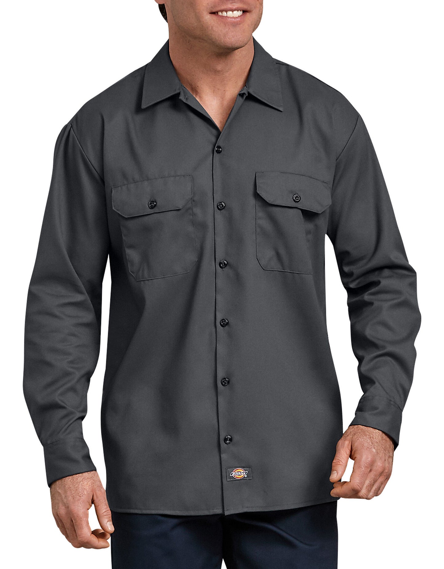 FLEX Relaxed Fit Long Sleeve Twill Work Shirt