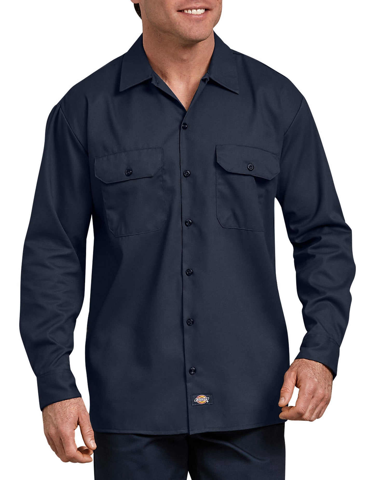 FLEX Relaxed Fit Long Sleeve Twill Work Shirt