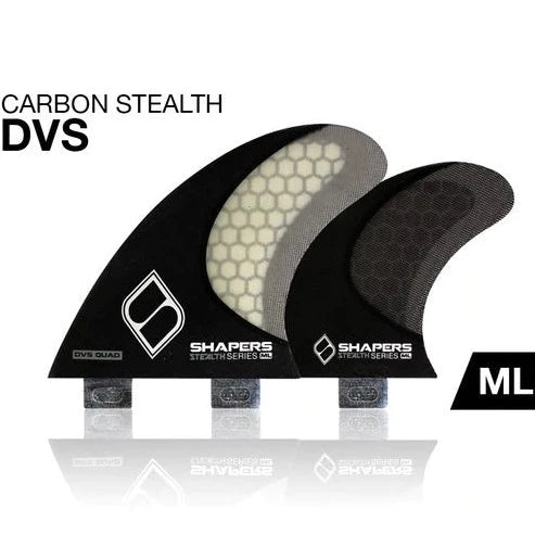 Juego de 4 Quillas Carbon Stealth DVS (FCS) - Medium Large