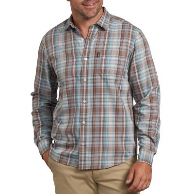 Dickies X-Series Modern Fit Long Sleeve Yarn Dyed Plaid Shirt