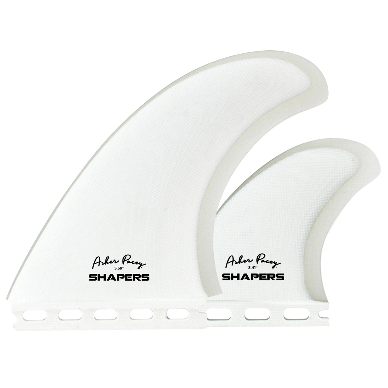 Juego de 2 Quillas Asher Pacey 5.59 (Futures) - Blanco Transparente