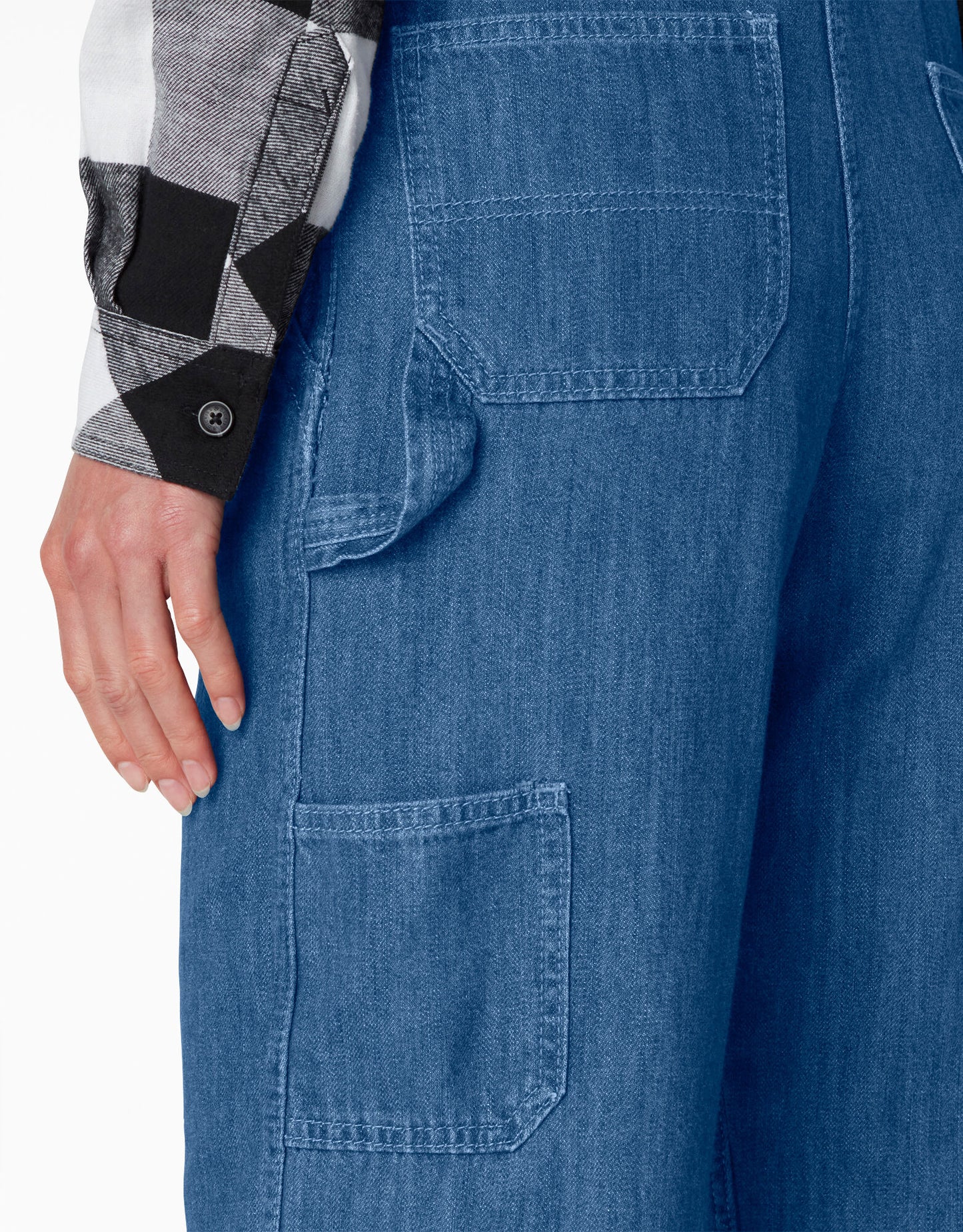 Overall Stonewashed Medium Blue