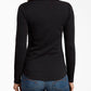 T-Shirt Henley Manga Larga