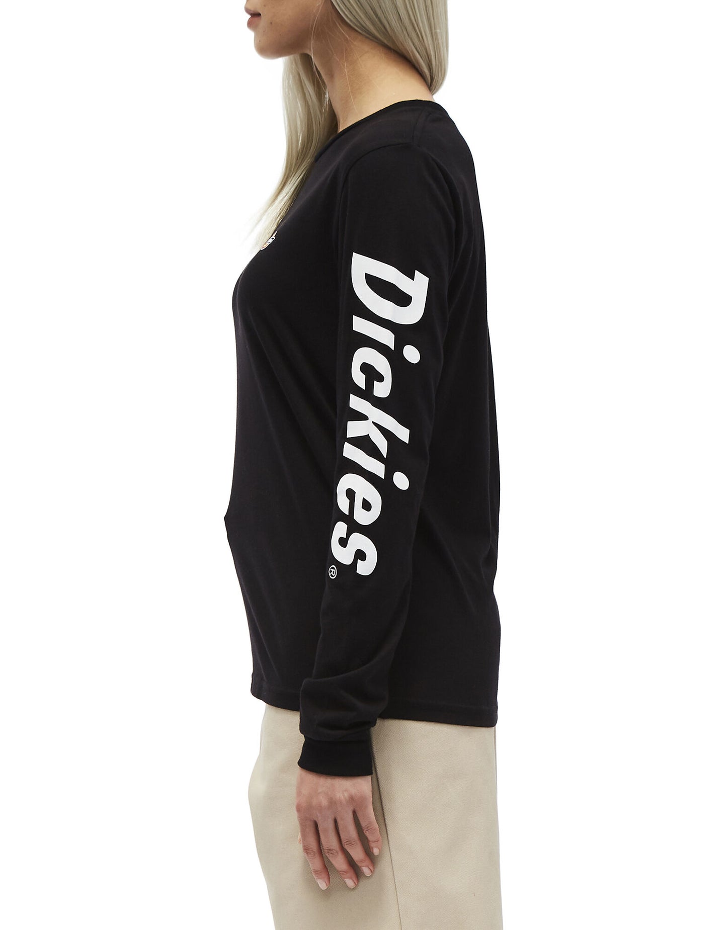T-Shirt Logo Manga Larga Dickies Girl Junior