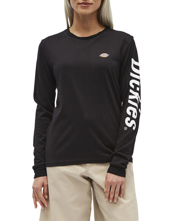 T-Shirt Logo Manga Larga Dickies Girl Junior