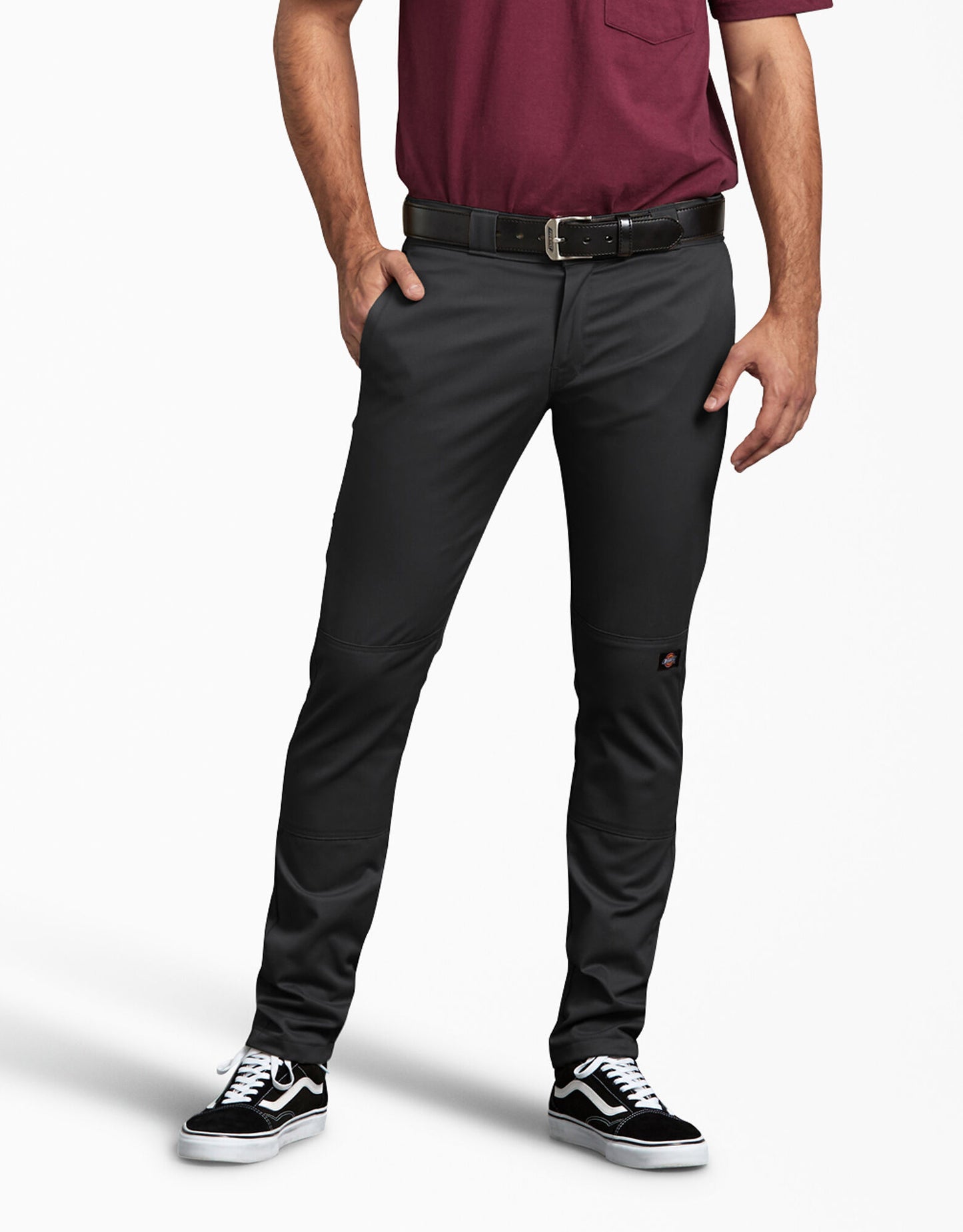 FLEX Skinny Fit Straight Leg Double Knee Work Pants