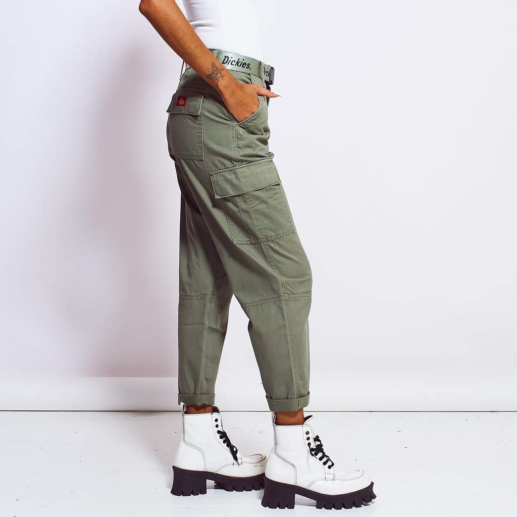 Pantalón Cargo Cropped Belted Dickies Girl Junior