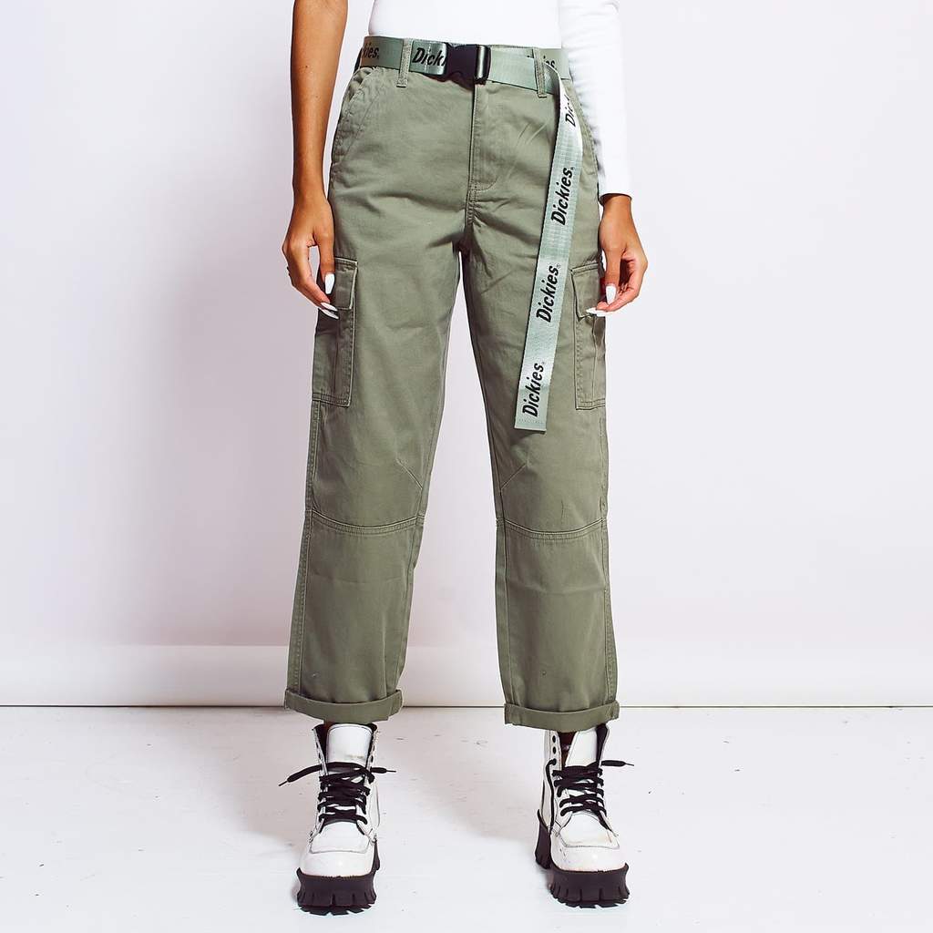 Pantalón Cargo Cropped Belted Dickies Girl Junior