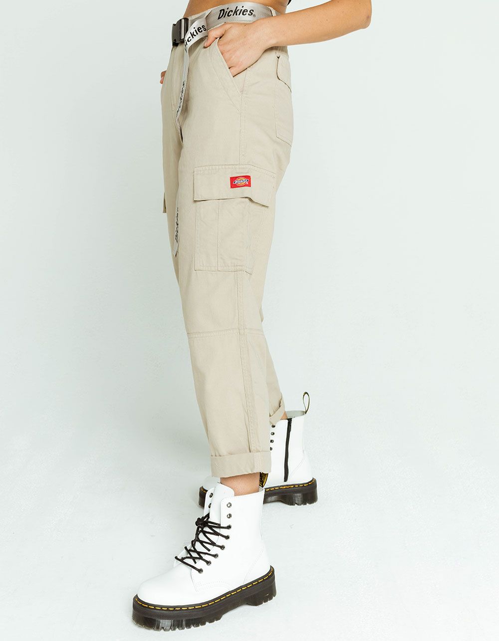 Pantalón Cargo Cropped Belted Dickies Girl Junior