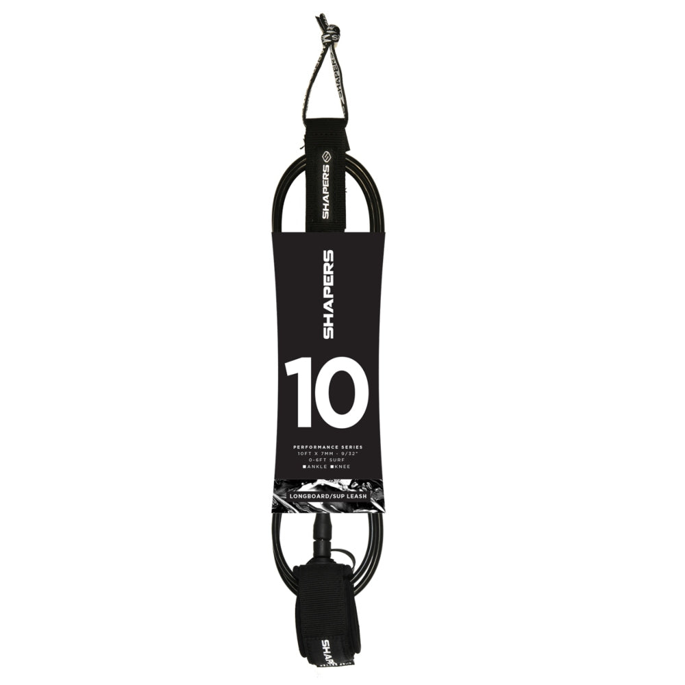 10Ft Longboard Leash Ankle - Negro