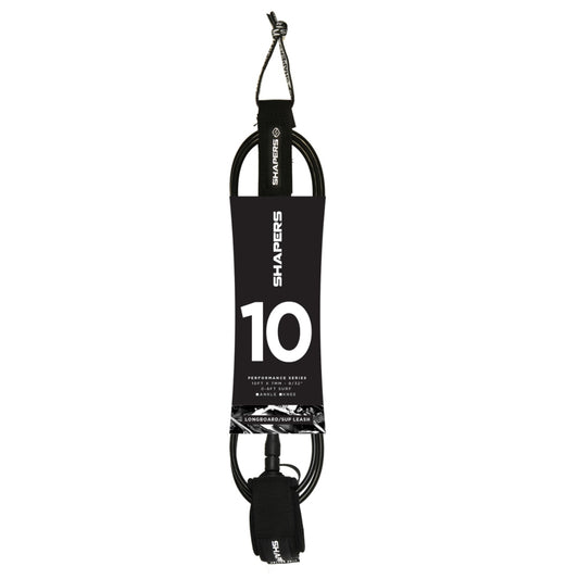 10Ft Longboard Leash Knee - Negro