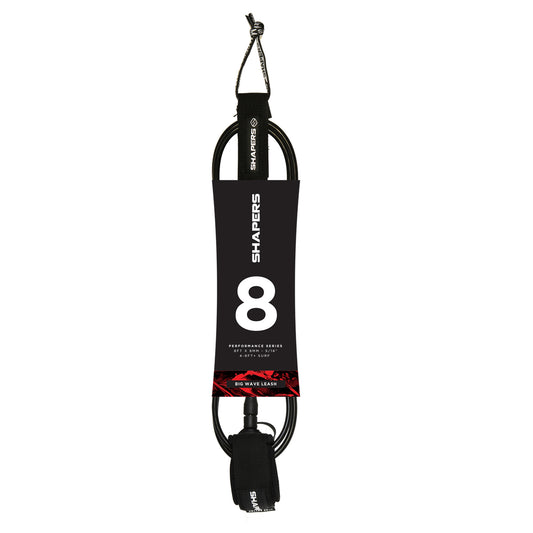 8ft Big Wave Leash - Negro