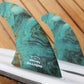 Juego de 2 Quillas Asher Pacey 5.59" Twin Fin (Futures) - Turquesa