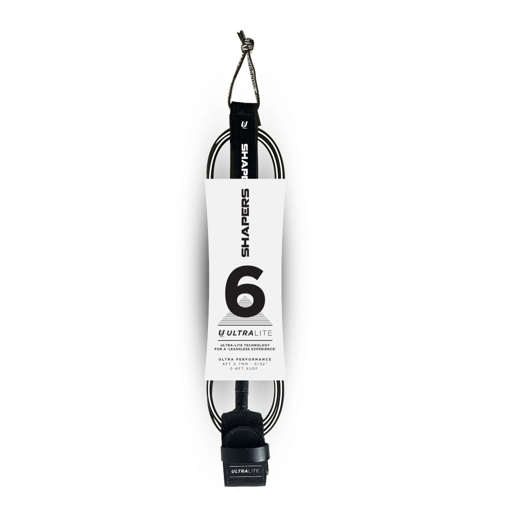 6ft Ultra-Lite Performance Leash - Blanco & Negro