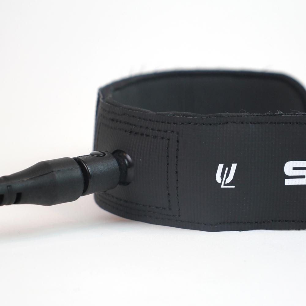 7ft Ultra-Lite Performance Leash - Blanco & Negro